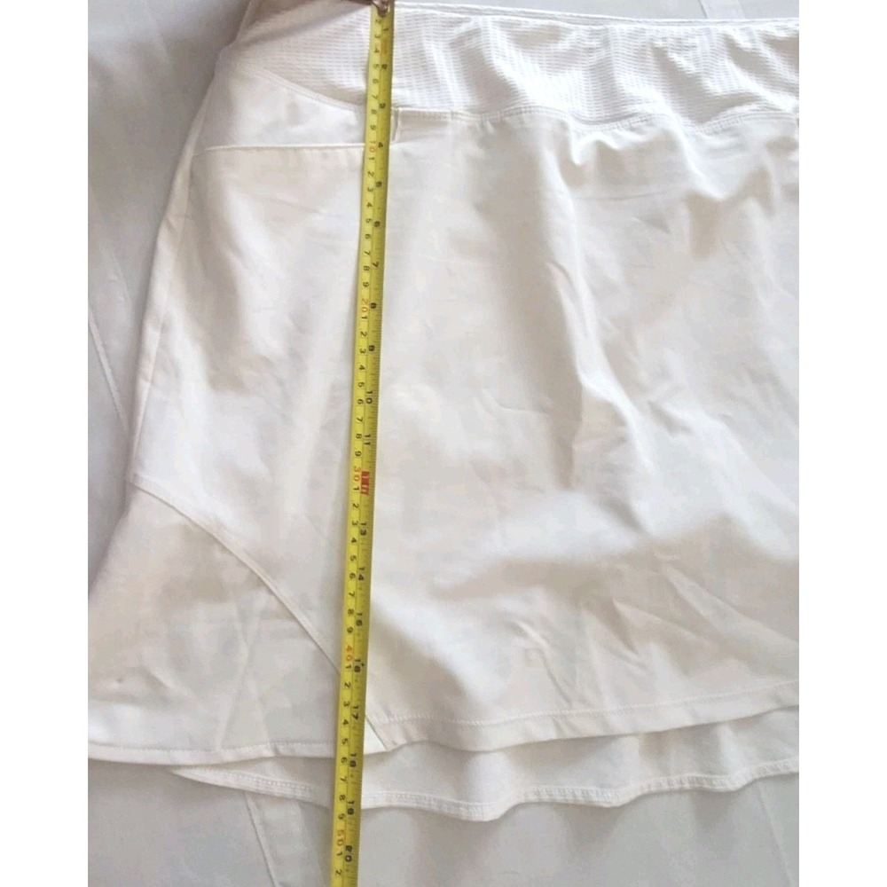 Adidas Golf Skort Womens XL White Tennis Pickleball Athletic Skirt Pocket - Picture 6 of 12
